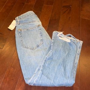 abercrombie ultra high rise ankle straight